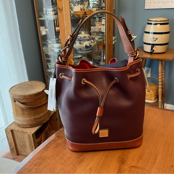 Dooney & Bourke Handbags - Dooney & Bourke Bordeaux Pebble Drawstring Bag NWT
